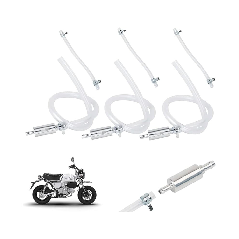 Brake Bleeder Hose With One Way Check Valve, 6Mm, 3Pcs Â Compatible With Motorcycle & Car White 9178400109980