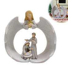 White Resin Angel Nativity Figurine 10.3cm