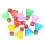 Rainbow Head Badminton Shuttlecocks Nylon Plastic 10 Pcs 1