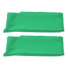 Faixas de cabeça de tecido verde para fitness e tênis – pacote com 2 unidades