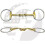 Mors de cheval à double articulation en maillechort et acier inoxydable 1