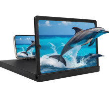 Lupa para pantalla de teléfono con soporte plegable para pantallas de 10 pulgadas.
