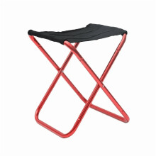 Sedia da campeggio pieghevole in lega di alluminio con borsa per il trasporto.