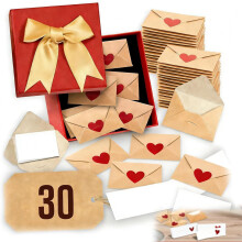 DIY Love Notes Box with Mini Blank Cards and Envelopes
