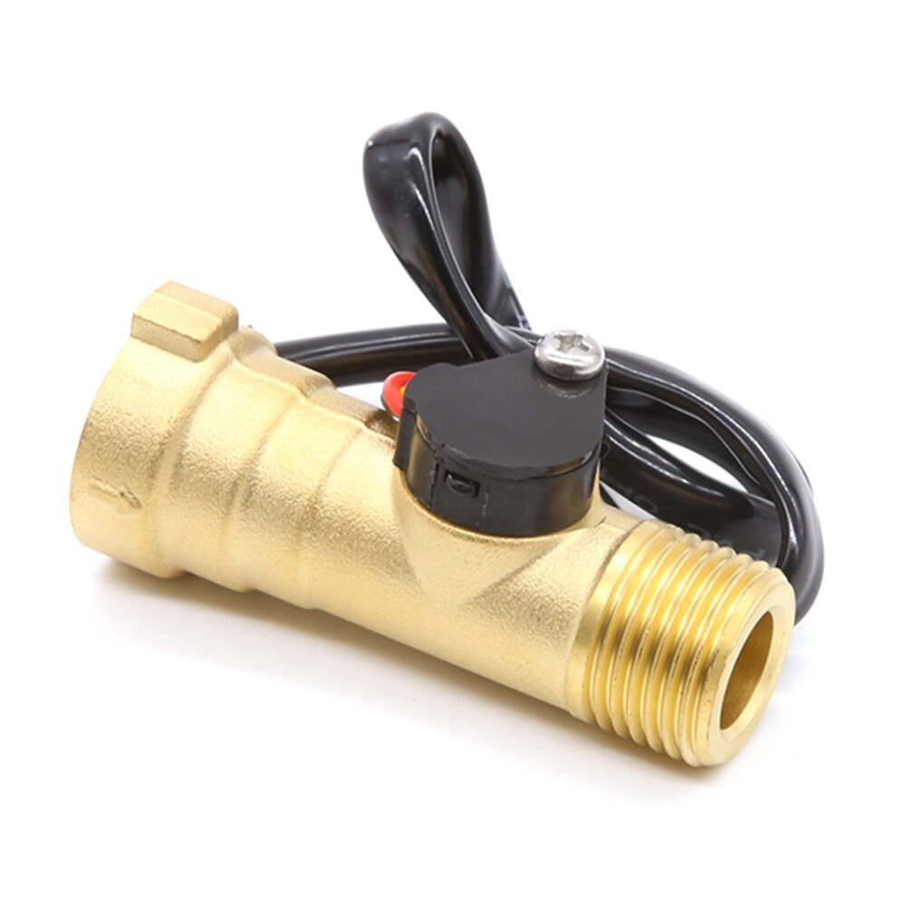 1-30L/Min Water Flows Sensors G1/2 Dn15 Liquid Flows Sensors For Tankless Water Heaters Brass Housing Easy Installation 9336866674385