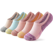 5 Pairs Women's Supportive Athletic Socks Arch Support Full Cushion Low Cut Socks for Running, Hiking, Daily Wear