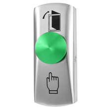 Push to Exit Button with Big Press Button for Door Access Control System Zinc Alloy Shell NO/COM Output Classic Shape