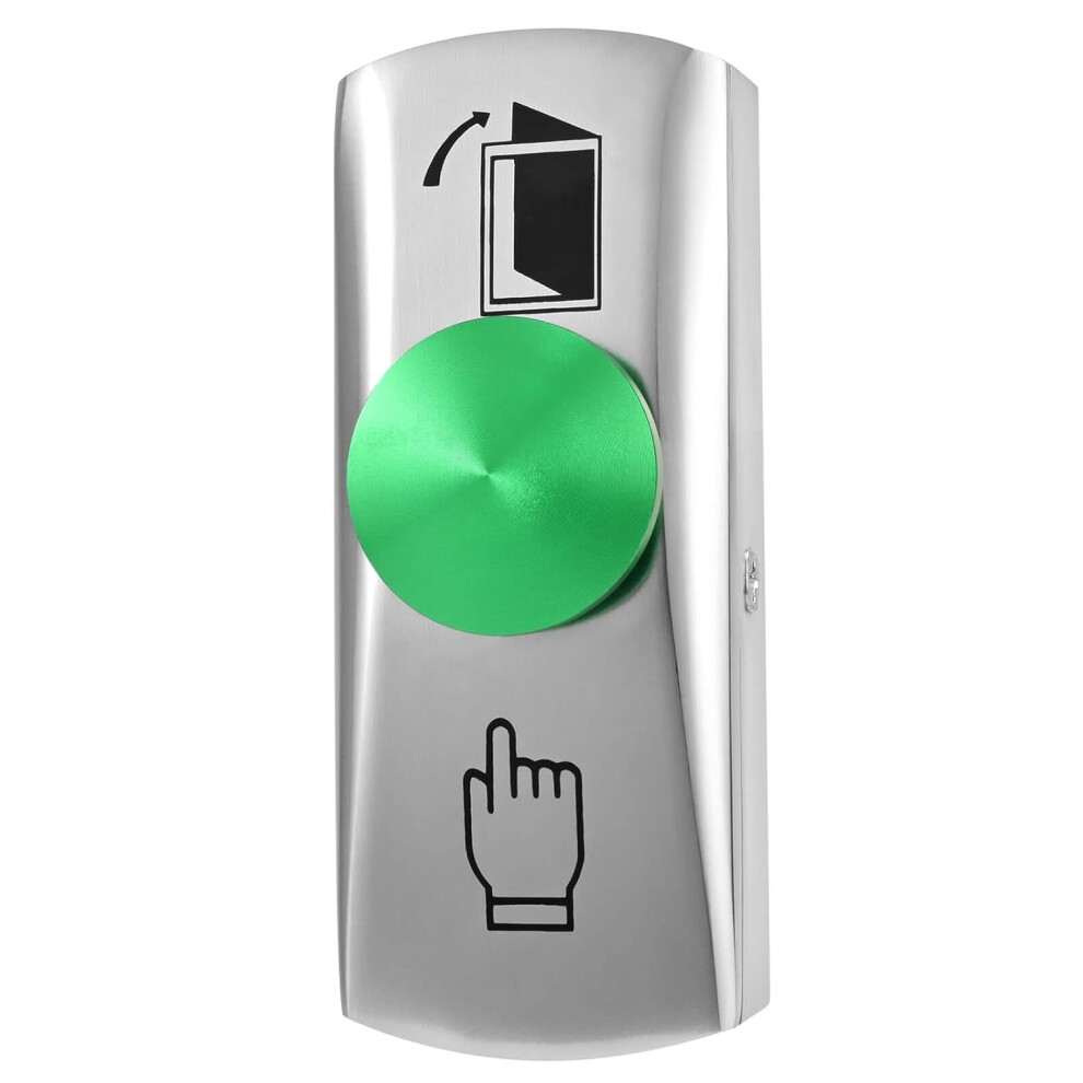 Push To Exit Button With Big Press Button For Door Access Control System Zinc Alloy Shell No/Com Output Classic Shape 9336866675238