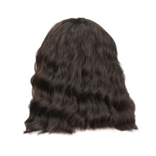 Headband Wigs Women's Short Black Curly Bobo Wig Brazilian Full Wig Bob Wave Natural Wigs