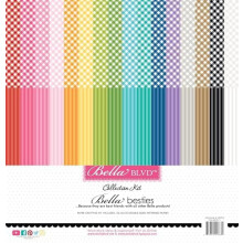 Kit creativo Bella BLVD Besties 12x12 pollici a righe a quadretti