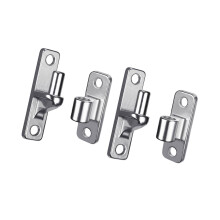 Dobradiças para portão em aço inoxidável 304, reforçadas, pacote com 2 unidades.