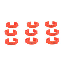 100PCS Chicken Foot Rings ID Tags