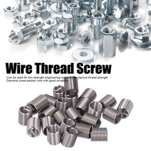 20Pcs M12 x 1.75 SUS304 Wire Thread Insert Nuts for Repair 2