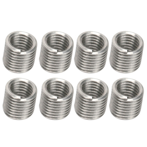 100Pcs M2.5x0.45 Stainless Steel Thread Inserts Repair Tool Red Nut 2