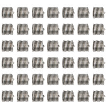 100Pcs M2.5x0.45 Stainless Steel Thread Inserts Repair Tool Red Nut
