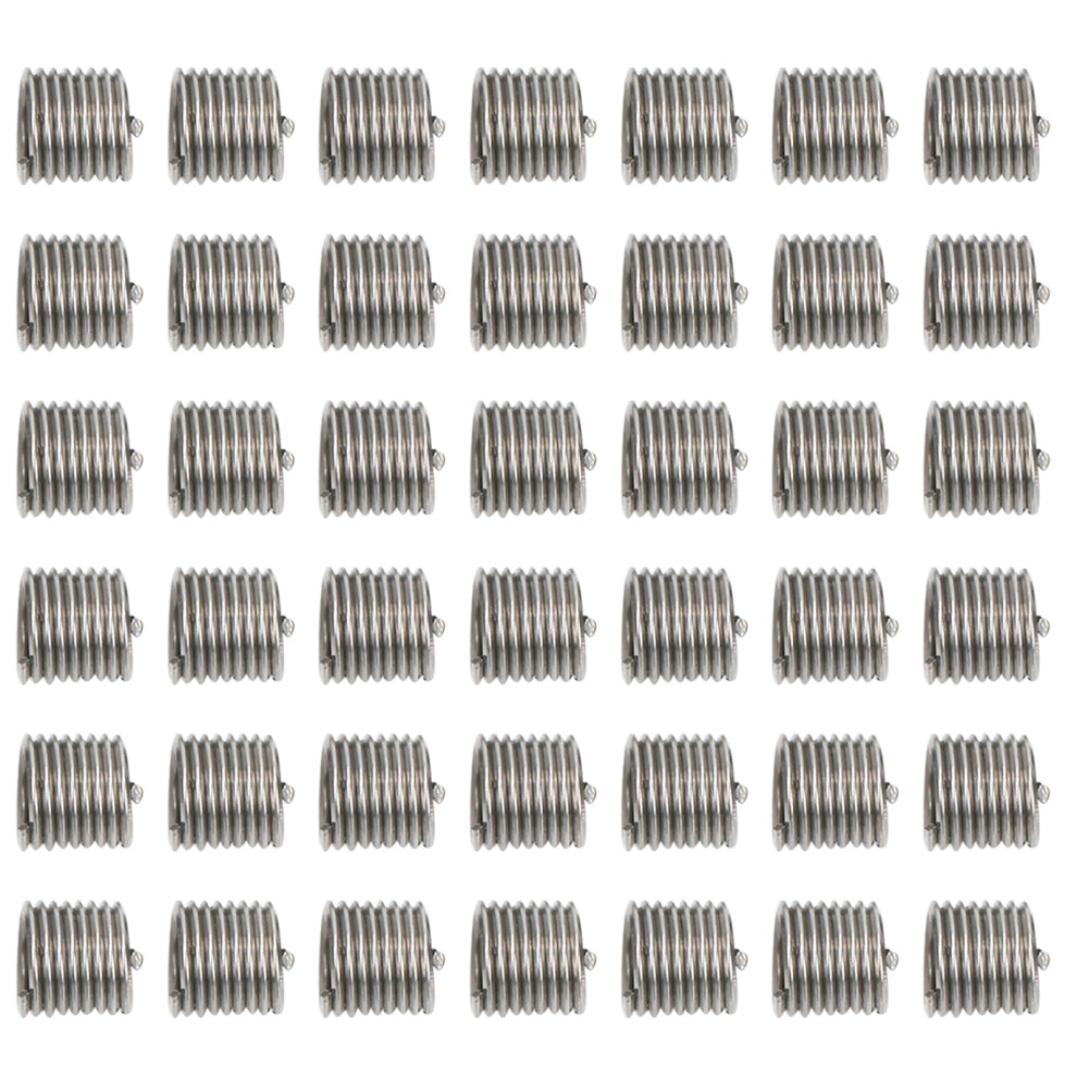 100Pcs M2.5x0.45 Stainless Steel Thread Inserts Repair Tool Red Nut 9481391977835