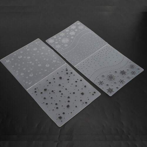 Paper Embossing Folder 2 Pack for DIY Card Making & Scrapbook Plastic Material 2