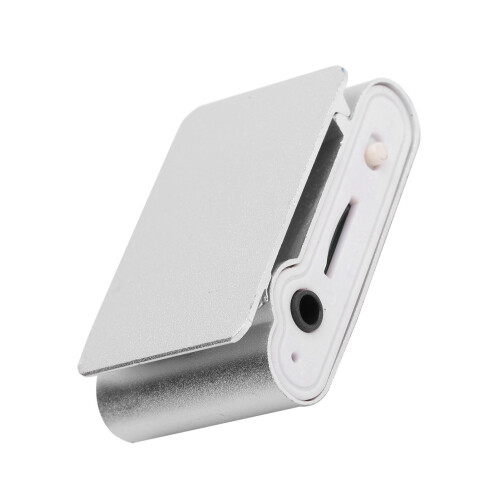 Portable Mini MP3 Player with LCD Screen, Supports 32GB Storage, Silver 2