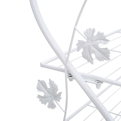 White Metal 4 Tier S-Shape Shoe Rack 2