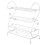 White Metal 4 Tier S-Shape Shoe Rack 1