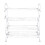 White Metal 4 Tier S-Shape Shoe Rack 2