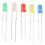 500Pcs LED Diodes Kit 3mm Assorted Colors, F3 Model, Electronic Indicator 12