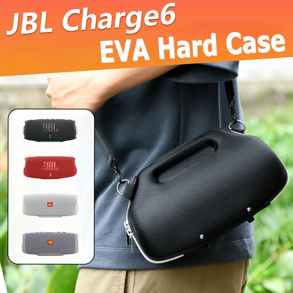 Eva Hard Case For Jbl Charge 6 5 4 Portable Speaker With Shoulder Strap 4069369452024