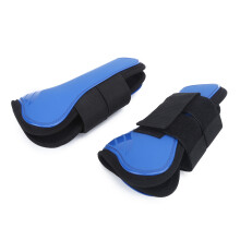 Blue L Horse Tendon Boots PU Thicken Shell Leg Protection for Jumping