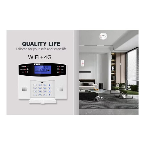 Tuya 4G+Wifi Home Security Alarm System  Life App Comprehensive Home Protection USB Charging 1