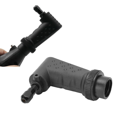 Electric Grinder Right Angle Converter for Rotary Tools 90 ABS Black