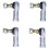 4PCS Tie Rod Ends TRX300 1988-1996 9