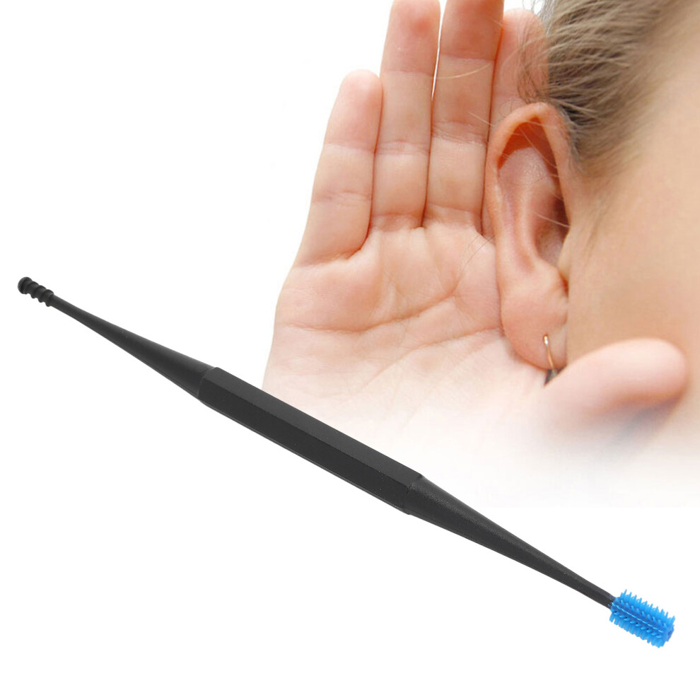 Blue Silicone Spiral Ear Pick & Massage Tool - Double-Headed