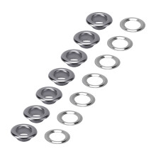 300 Stück Nähösen-Set, 8 mm, Edelstahl, für Handarbeiten & Leder