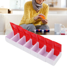 7 Day Portable Pills Case Weekly Organizer Travel Capsule Supplements Container