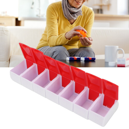 7 Day Portable Pills Case Weekly Organizer Travel Capsule Supplements Container