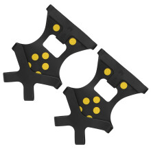 10 Studs AntiSkid Snow Ice Shoe Grips Cleats Cover M TPE Rubber