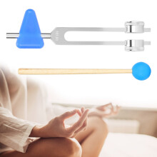 181.60Hz Aluminum Alloy Tuning Fork Hammer Set for Sound Healing Therapy