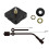 4X DIY Retro Mute Movement Record Wall Clock Movement Acryl Quartz Clock Movement Flower Needle 3