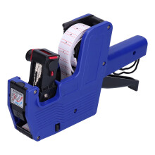 Price Tag Gun MX-5500 8-Digit Labeler with 10 White/Red Stickers