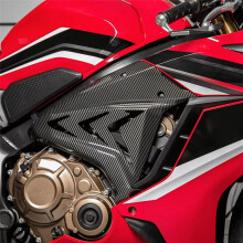Motorcycle Side Fairing Body Frame Cover Spoilers Trim Side Cowl Cover Panel for  CBR650R 2019-2023 Carbon Fiber