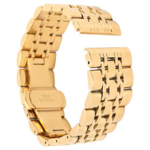 22mm Stainless Steel Watch Strap Replacement Metal Band with Classic Style