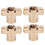4PCS Brass Trapezoidal Nut T8 Flange Hardware for 8mm 3D Printer 2