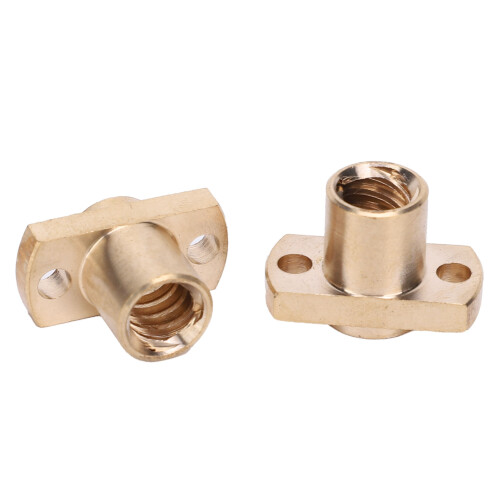 4PCS Brass Trapezoidal Nut T8 Flange Hardware for 8mm 3D Printer 2