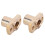 4PCS Brass Trapezoidal Nut T8 Flange Hardware for 8mm 3D Printer 5