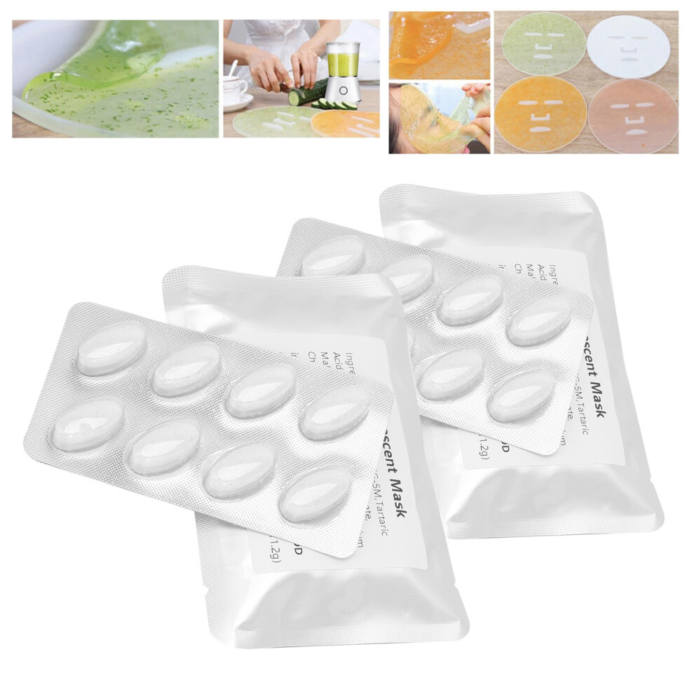 32pcs Collagen Capsule Facial Mask Maker Accessory for DIY Natural Fruit & Veggie Masks