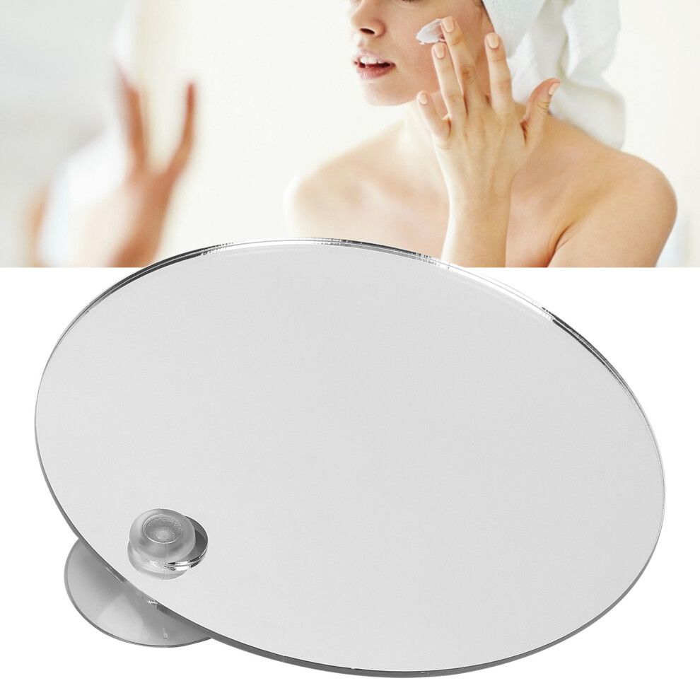 Round Anti-Fog Shower Mirror Wall Hanging Shatterproof for Bathroom