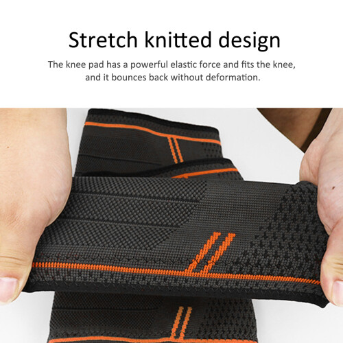Knie Kompression L Orange Sport 2 Stück