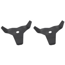 2X Lames de Coupe-Herbe à 3 Dents, Robustes, pour Débroussailleuse, Jardin, Pelouse, Taille-Haies