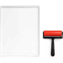 2pcs 8x10inch Gel Plate, Waterproof and Washable Gel Printing Plate with Rubber, Suitable for Card Making
