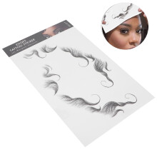 Waterproof Hairline Tattoo Sticker Women Natural Edge Hair Fake Bangs 11x18cm